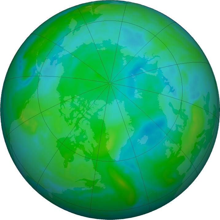 Arctic ozone map for 31 August 2021